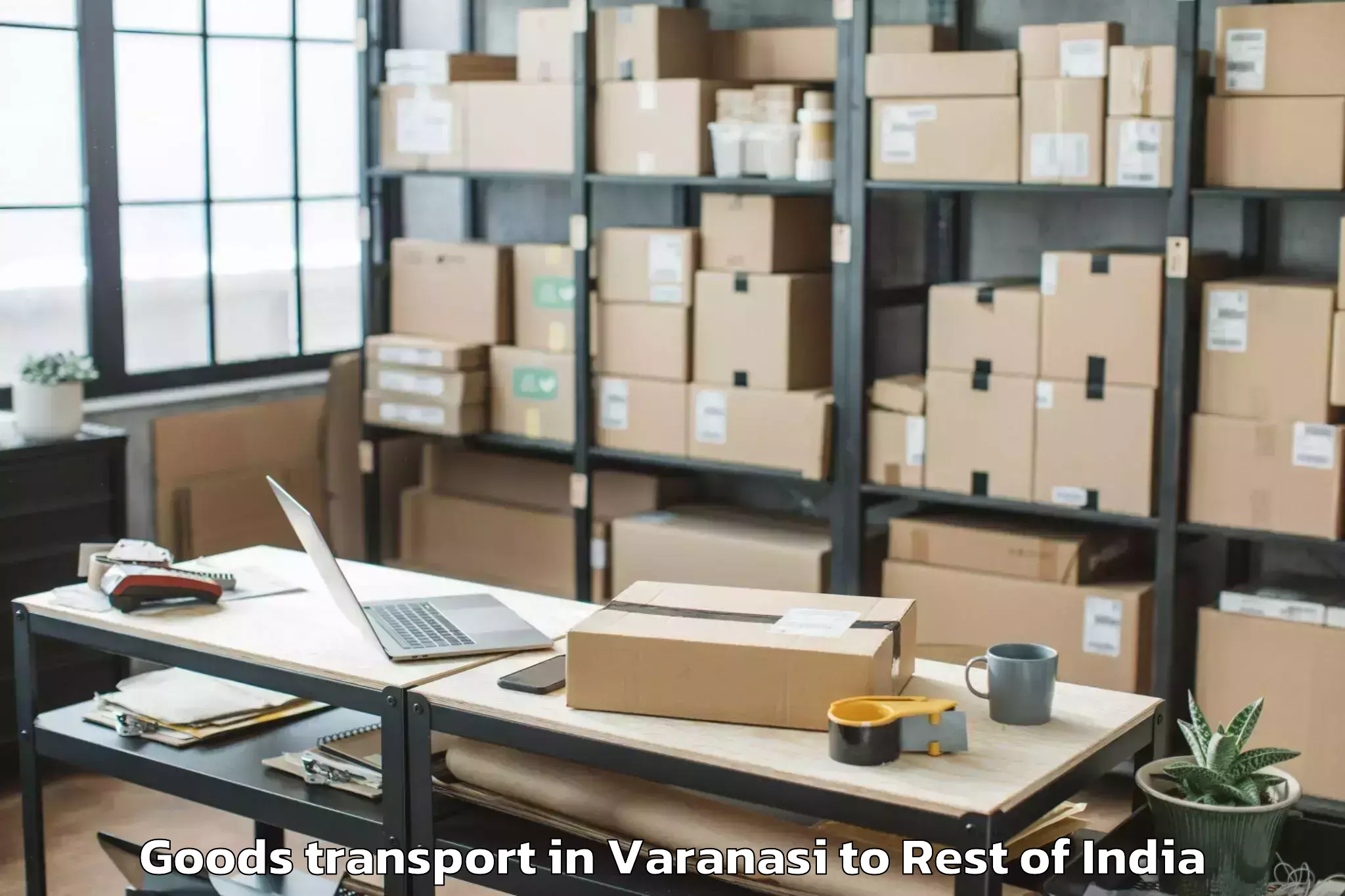 Discover Varanasi to Navabpeta Goods Transport